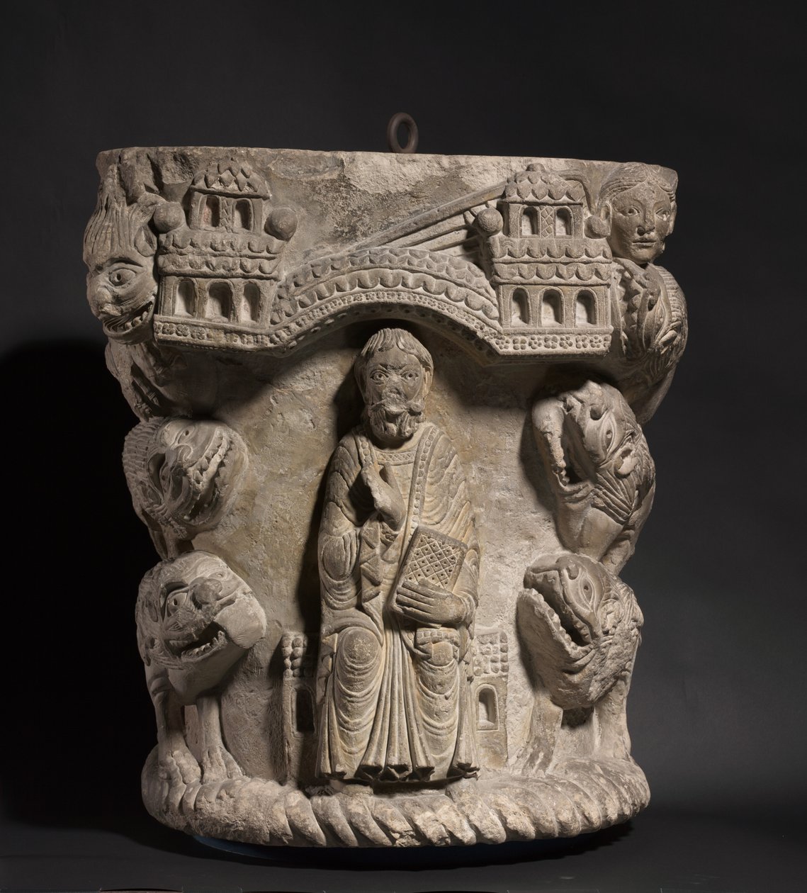 Daniel i Lejonets håla, ca 1125-1150 av French School