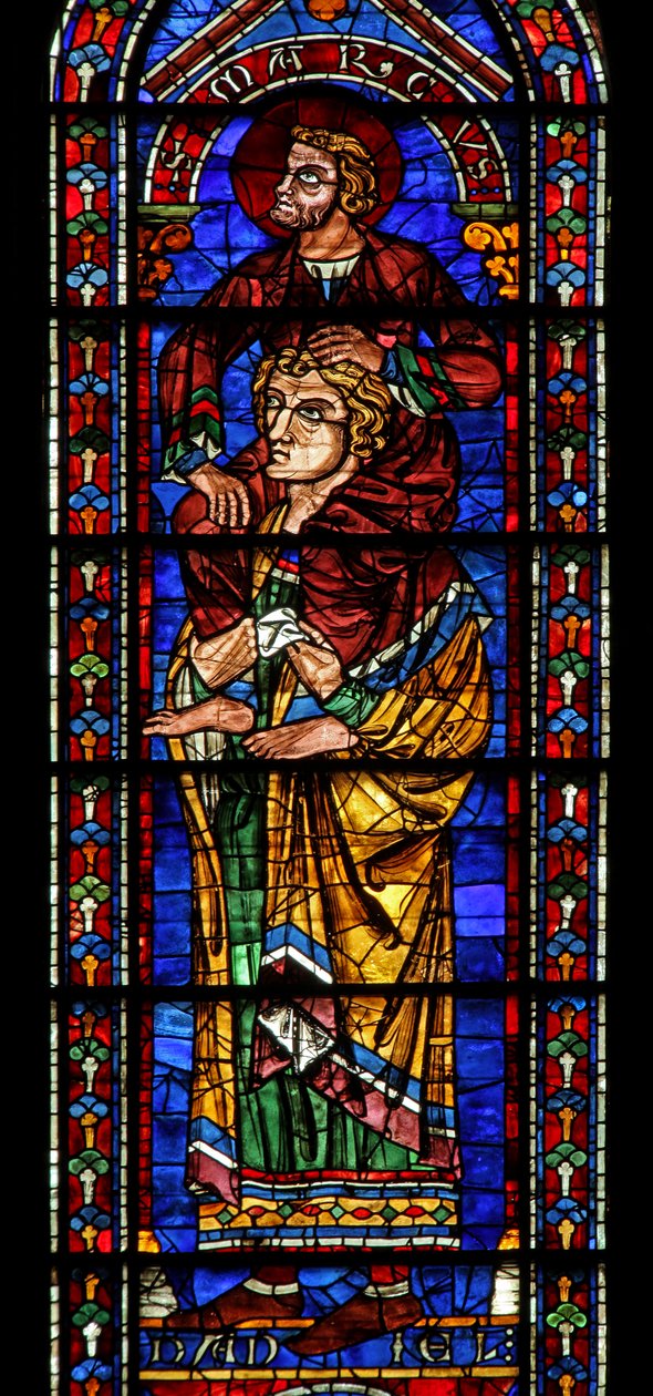 Daniel med St Mark på axlarna (w122) av French School