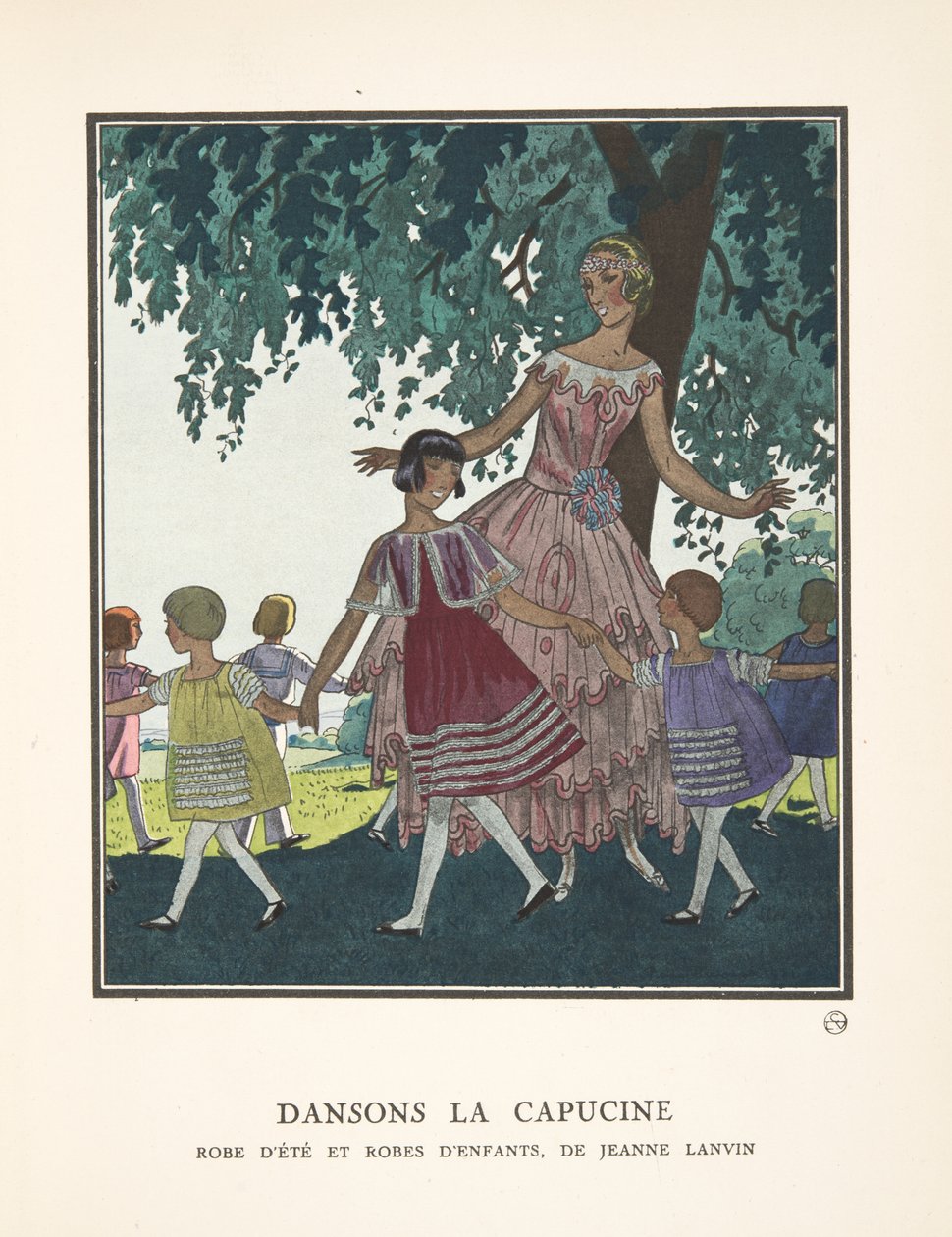 Dansons la Capucine, från en samling av modeplattor av French School