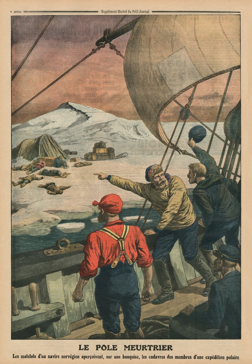 Deadly Pole, illustration på baksidan från 