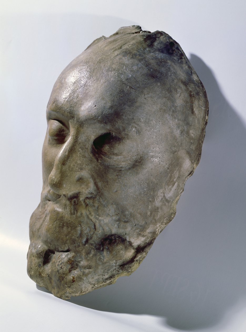 Henri IV:s dödsmask (1553-1610) Frankrikes kung (vax) av French School
