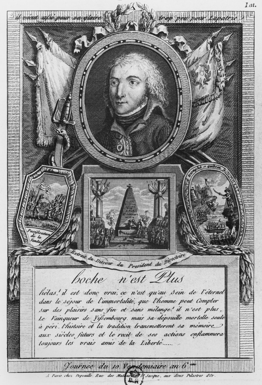 General Louis Lazare Hoches död av French School