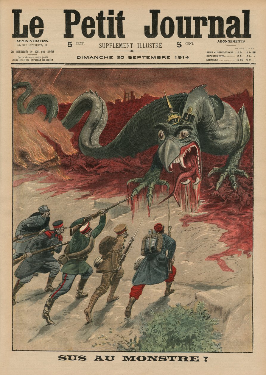 Död åt monstret, framsidans illustration från 