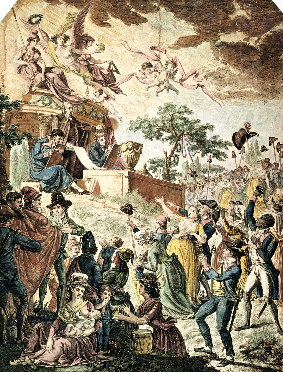 Dekret från den nationella konventionen om avskaffande av slaveri i kolonierna, 4 februari 1794 av French School