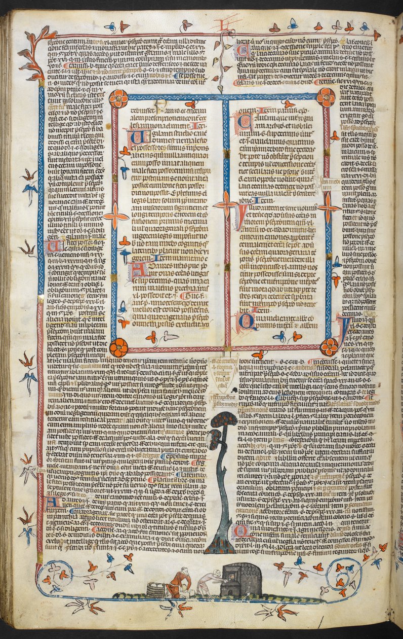 Decretal of Gregory IX med glans av Bernard of Parma (
