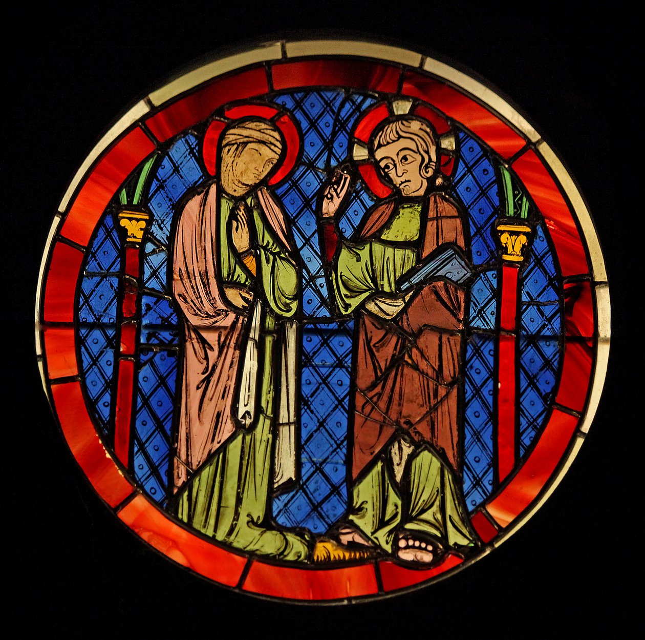 Föreställer Kristus med en kvinna, ex Ste Chapelle av French School