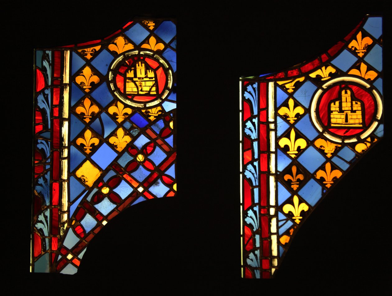 Föreställande heraldiska paneler, ex Ste Chapelle av French School