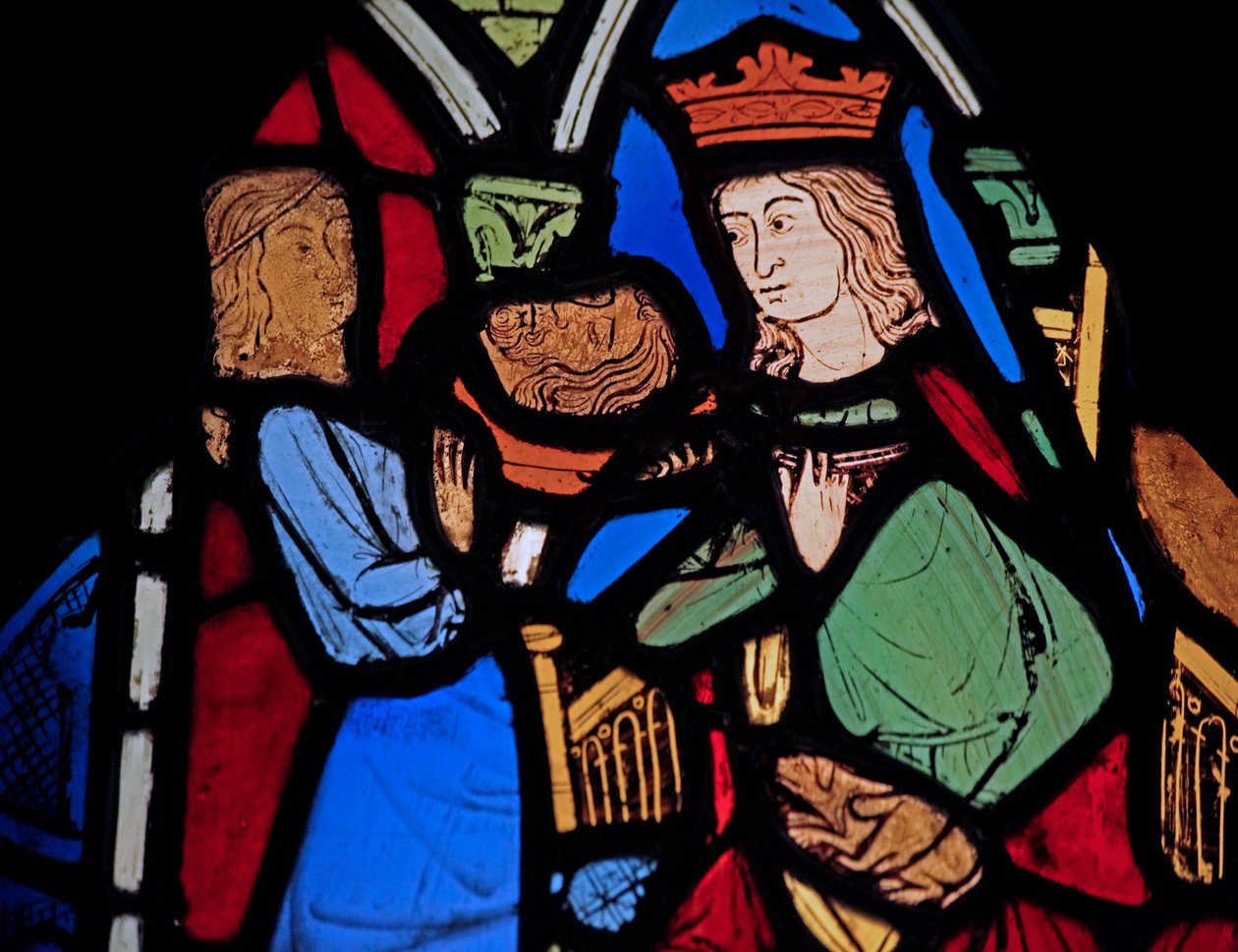 Avbildar Salome med Johannes Döparens huvud, ex Ste Chapelle av French School