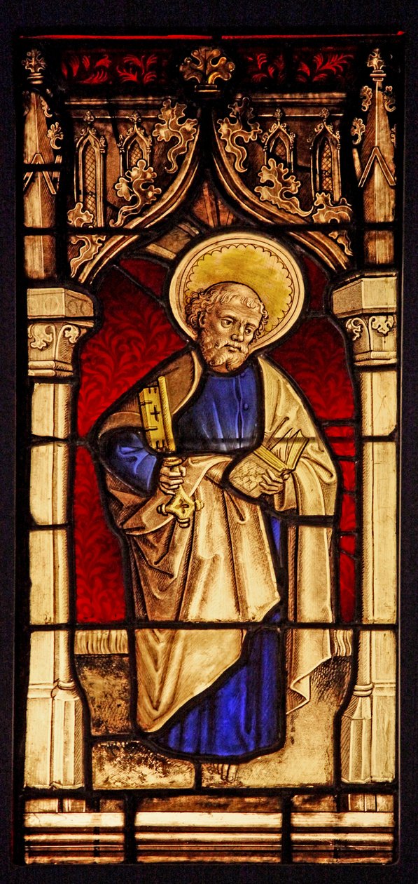 Föreställande St Peter, ursprungligen från övre Rhen av French School