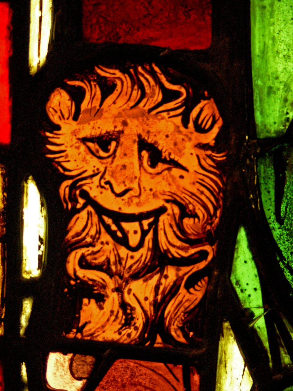 Föreställande ett lejon i St Peter-panelen: från Chapelle du Chateau, Rouen? av French School