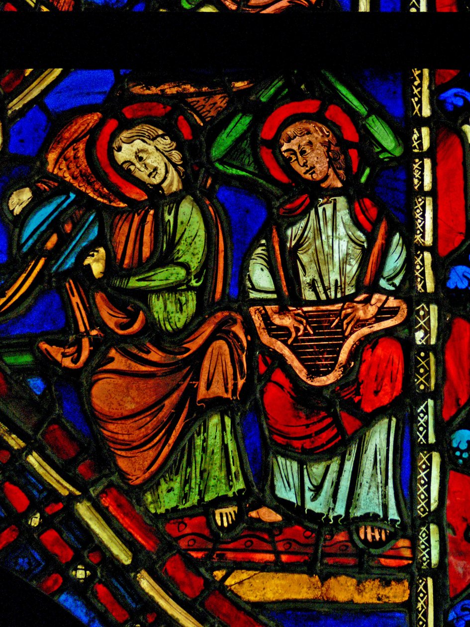 Föreställande musikeränglar (ex Varennes-Jarcy - ursprungligen från Abbey de Gercy?) av French School