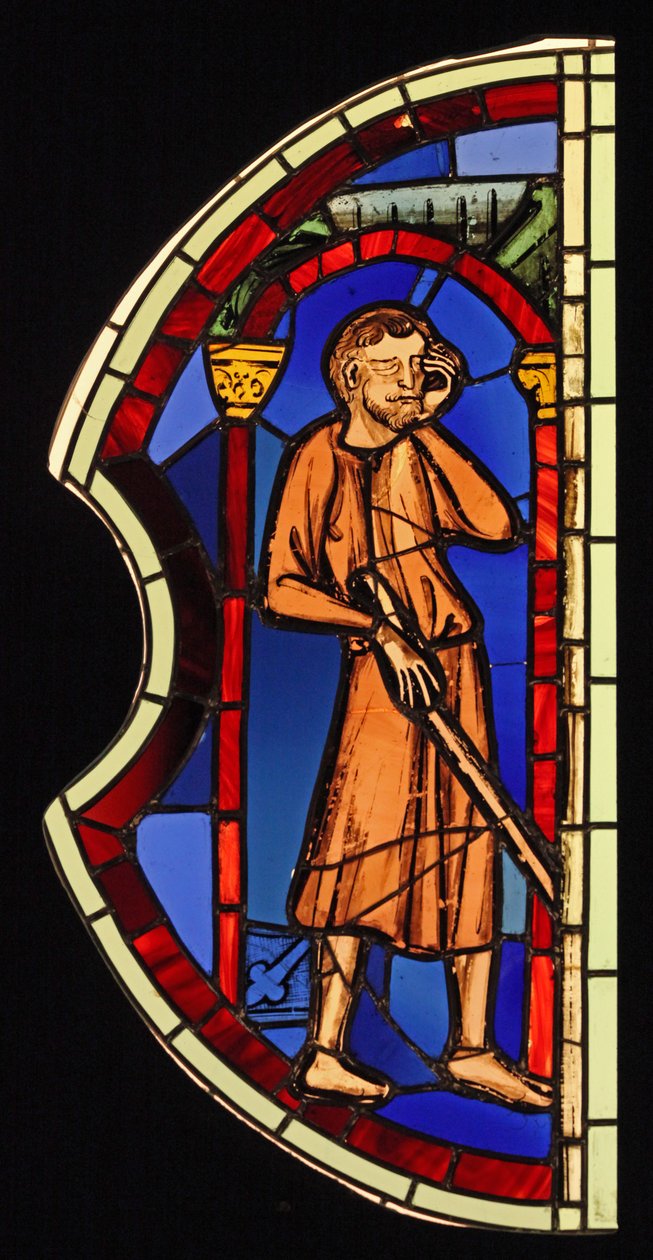 Föreställer den blinde Samson, ex Ste Chapelle, Bay K av French School