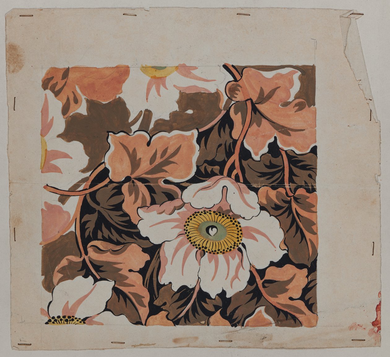 Designritning, tidigt 1800-tal av French School