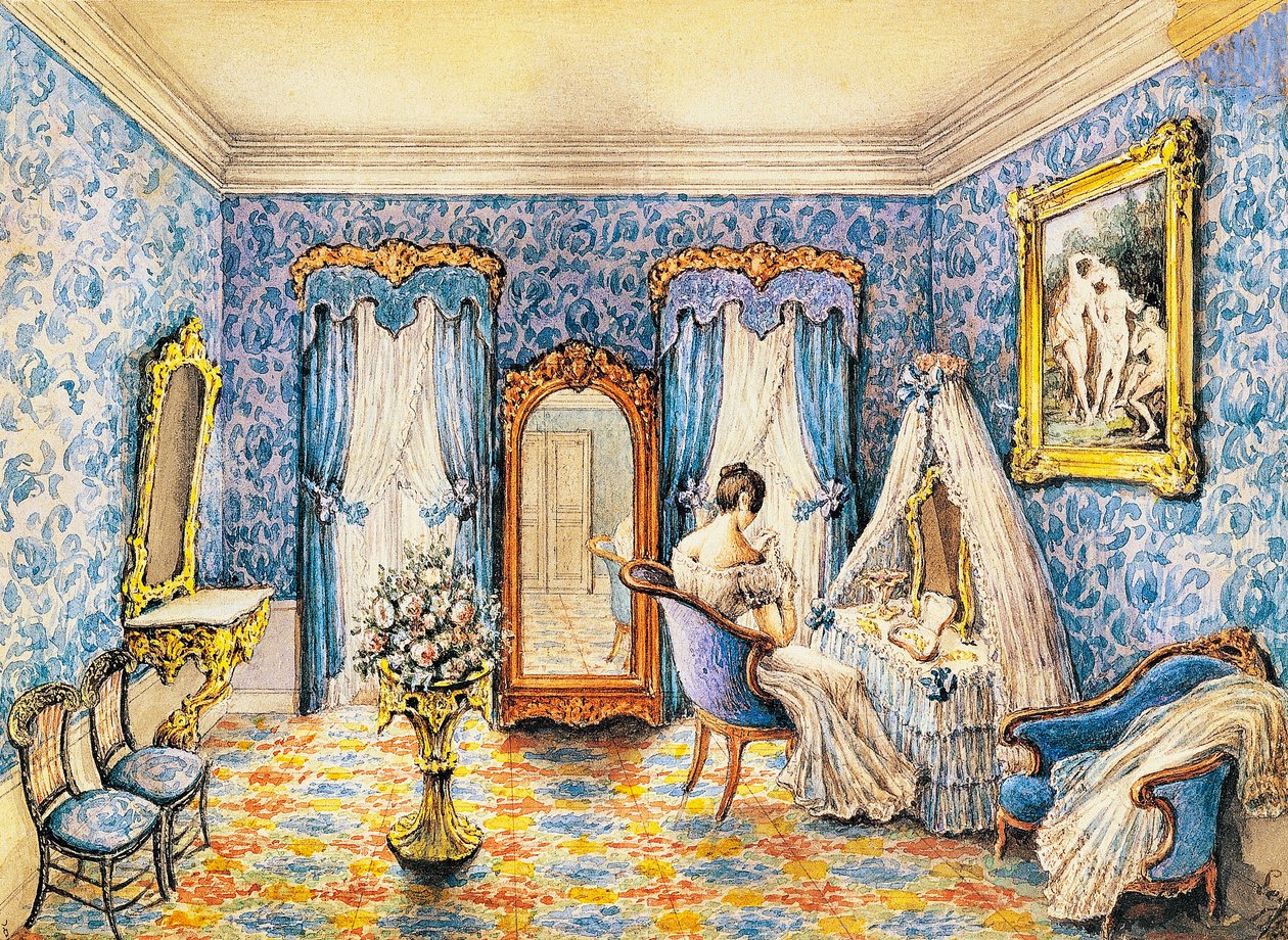 Design för boudoir av French School