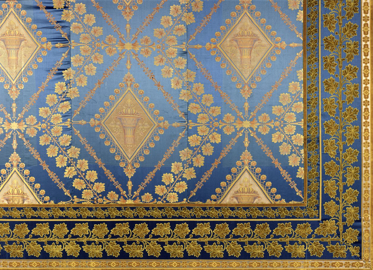 Detalj av en hängning, från Maison Chuard et Cie, Lyon av French School