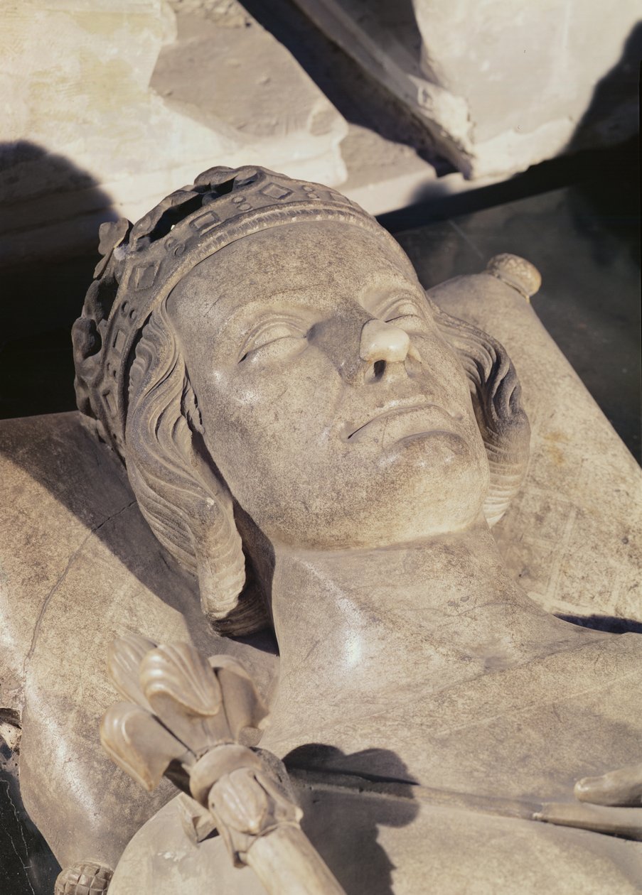 Detalj av bilden av Philip III, The Bold (marmor) av French School