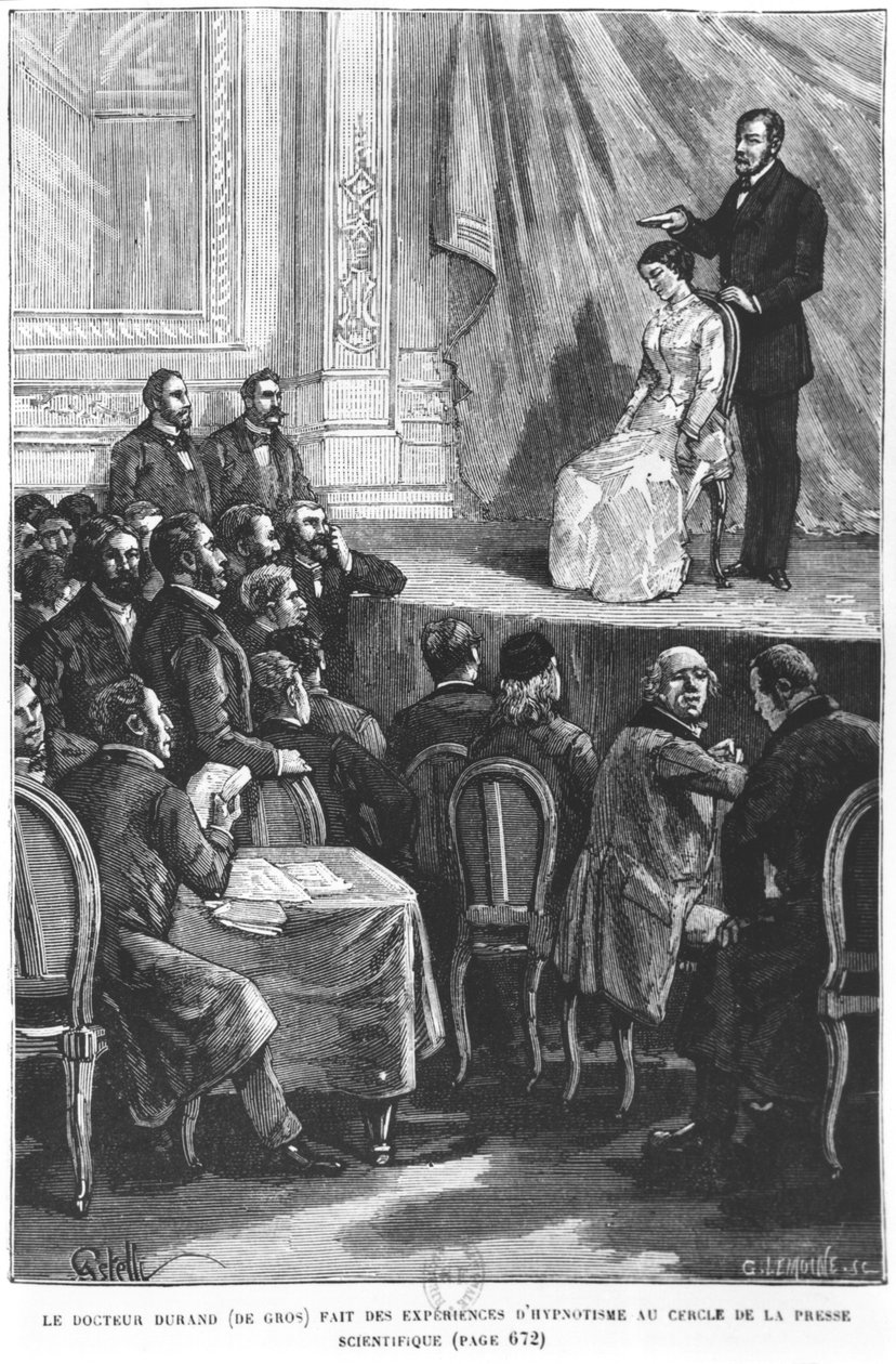 Doktor Durand de Gros erfarenhet vid cercle of Scientific Press av French School