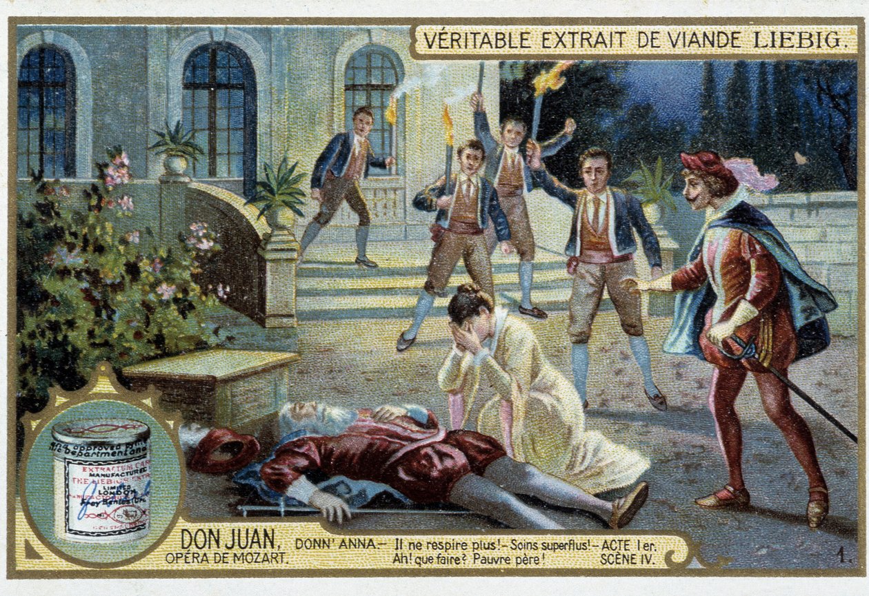 Don Juan: Akt I, Scen IV, döden av Donn