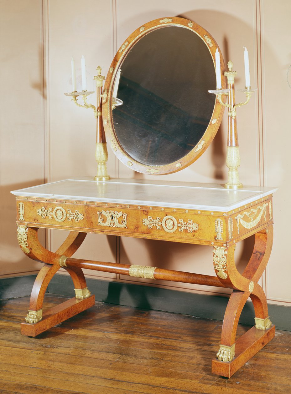 Sminkbord, First Empire Style (trä) av French School