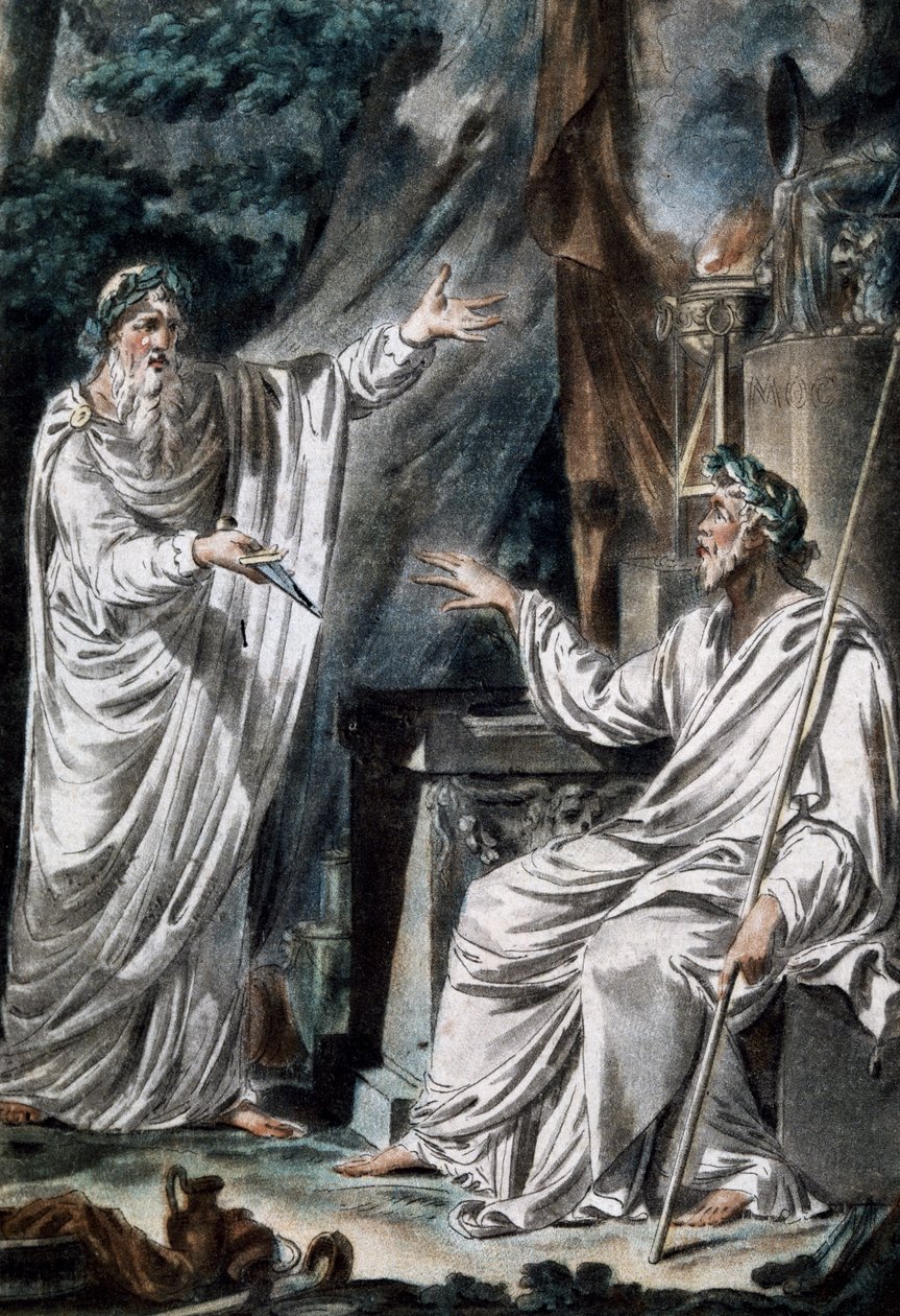 Druider, scenkostymer, gravyr. Frankrike av French School
