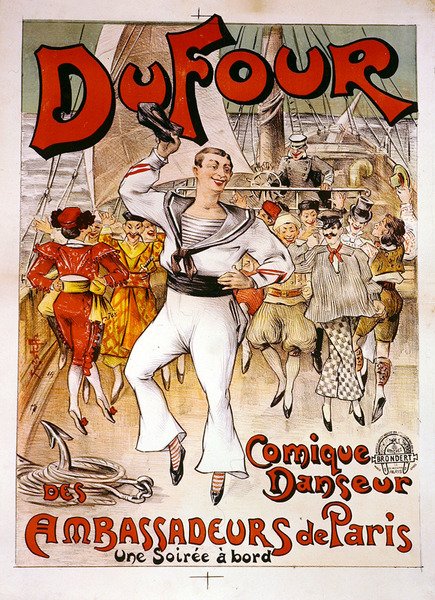 Du Four poster (färg litho) av French School