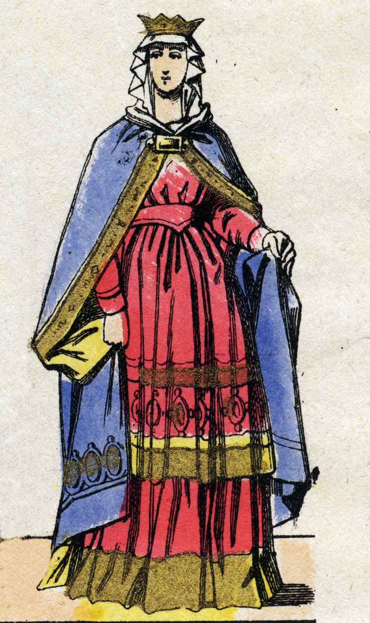 Kapeternas dynasti: Porträtt av Adele av Savoyen (Alix eller Adelaide av Maurienne av French School