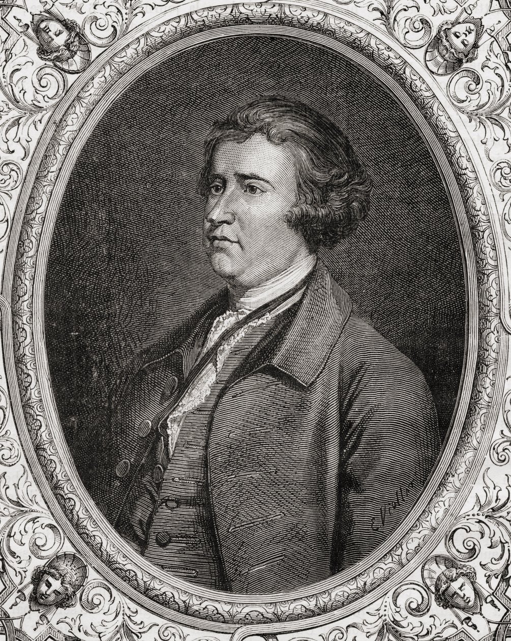 Edmund Burke, från History of the French Revolution av Louis Blanc (1811-82) av French School