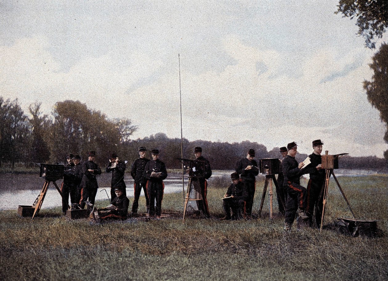 Elektrisk och optisk telegrafi - i "" Military Album"" av French School