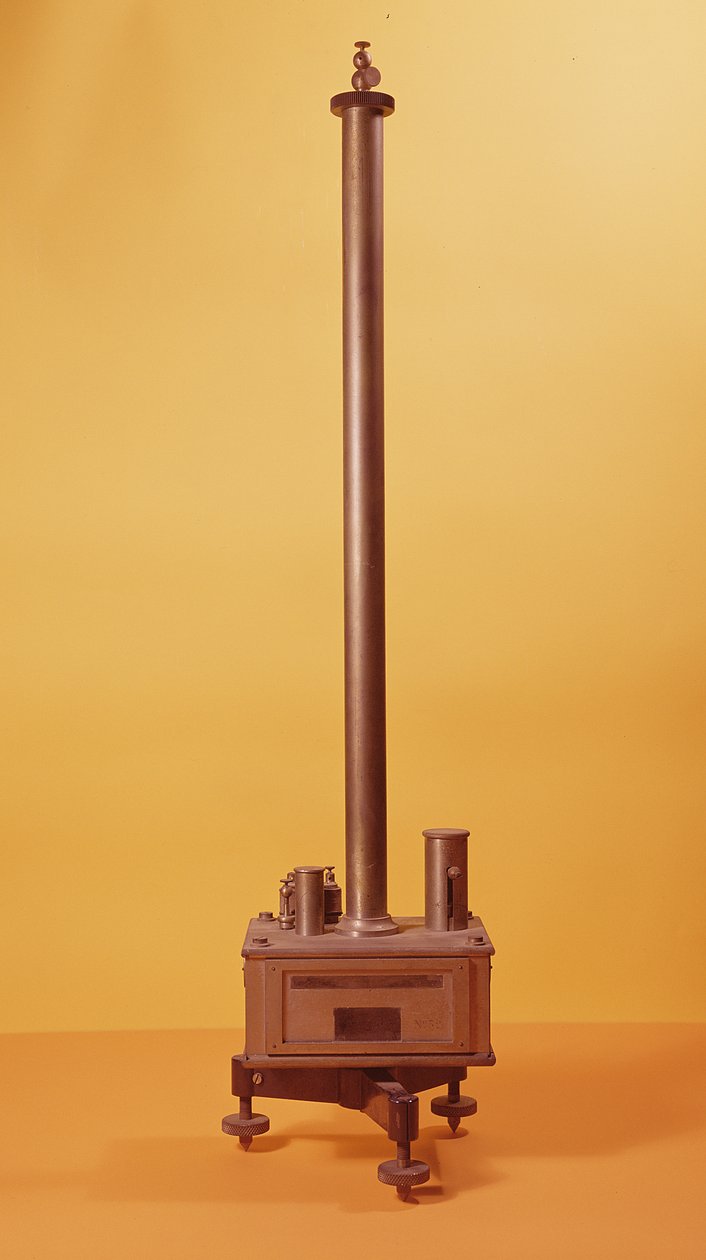 Elektrometer utarbetad av Marie Curie (1867-1934) 1897 (metall) av French School
