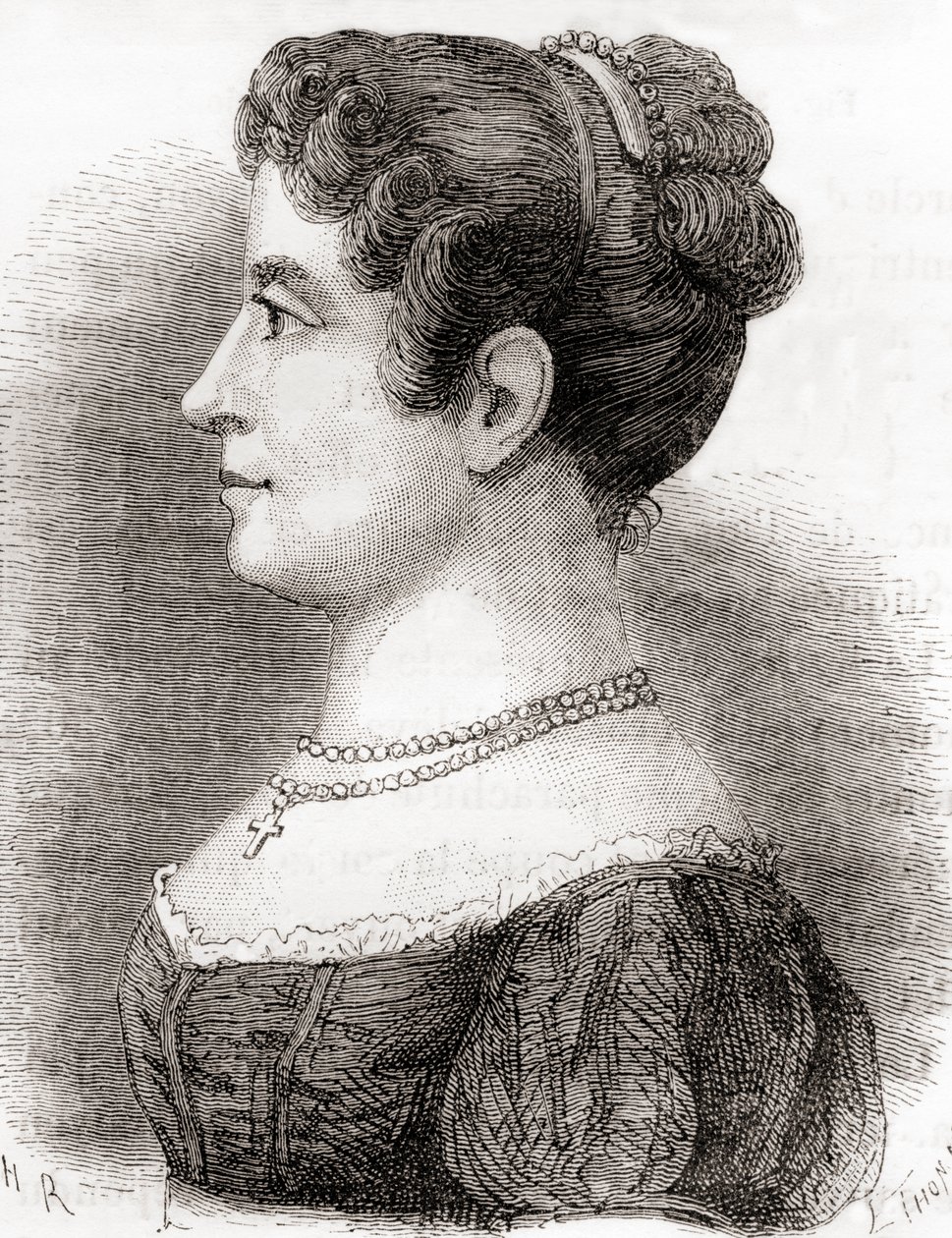 Élisa Garnerin, ur "Les Merveilles de la Science", publicerad ca 1870 (litografi) av French School
