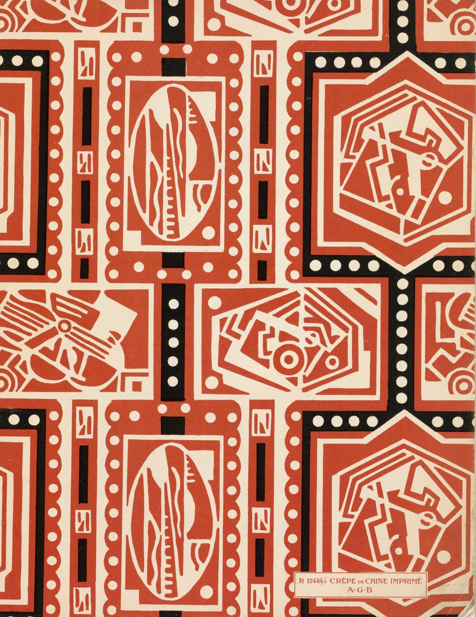 Slutpapper från Art-Gout_Beaute, ca 1920-talet (pochoirtryck) av French School
