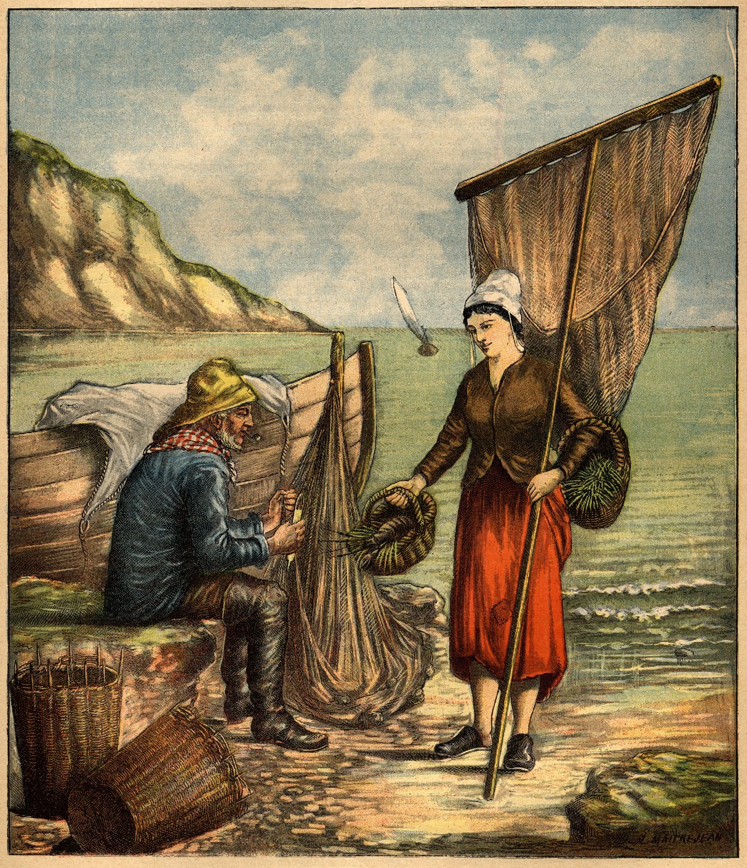 Gravyr i "La Terre Illustree"" nr 86 av 23 juni 1892. av French School