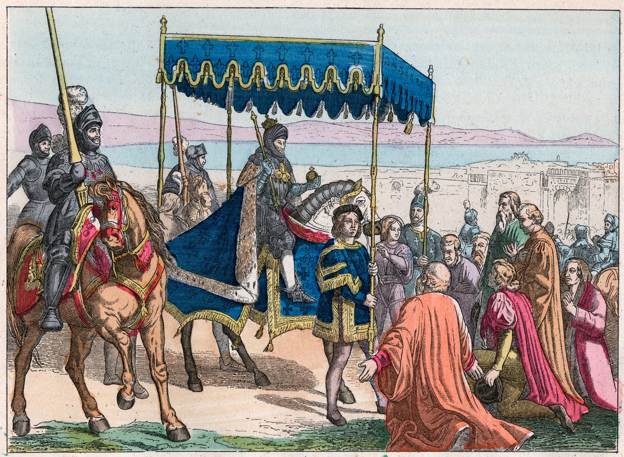 Karl VIII:s (1470-1498) inträde i Neapel av French School