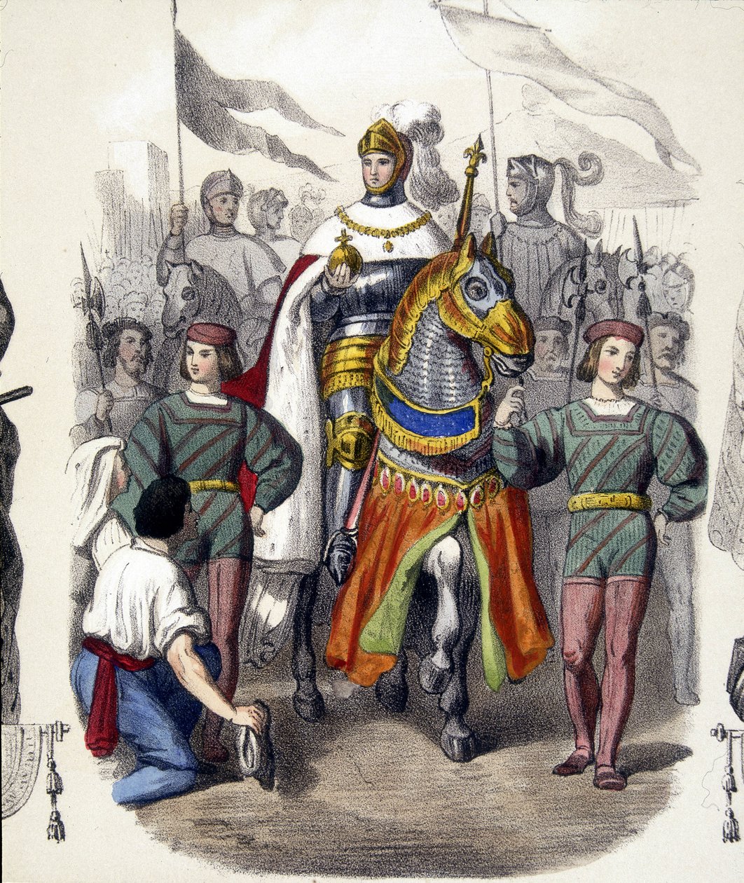 Karl VIII:s inresa till Neapel den 22 februari av French School