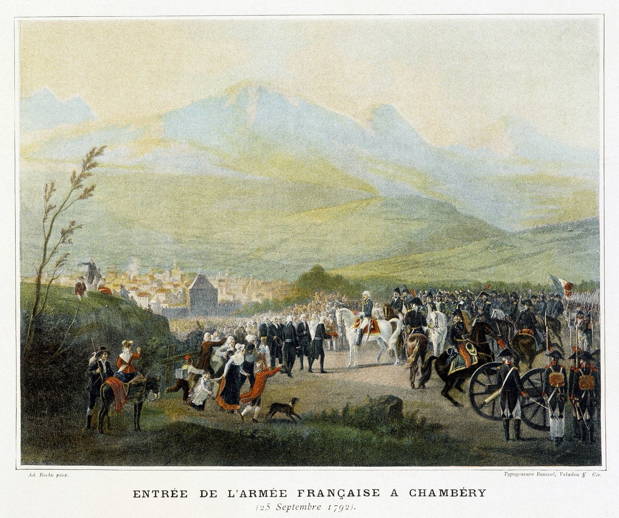 Franska arméns inträde i Chambery, 25 september av French School