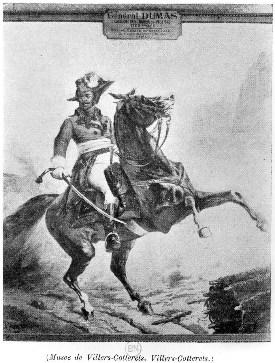 Ridsporträtt av Thomas Alexandre Dumas (1762-1806) av French School