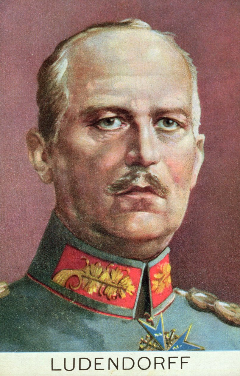 Erich Ludendorff (1865-1937) av French School