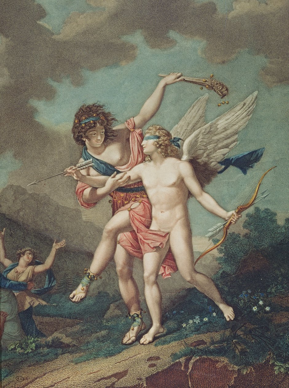 Eros ledd av Madness, graverad av Godefroy av French School