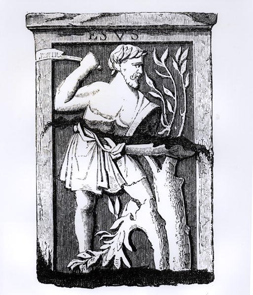 Jesus, naturens store gud, illustration från vetenskap och litteratur under medeltiden och renässansen, skriven och graverad av Paul Lacroix, 1878 av French School