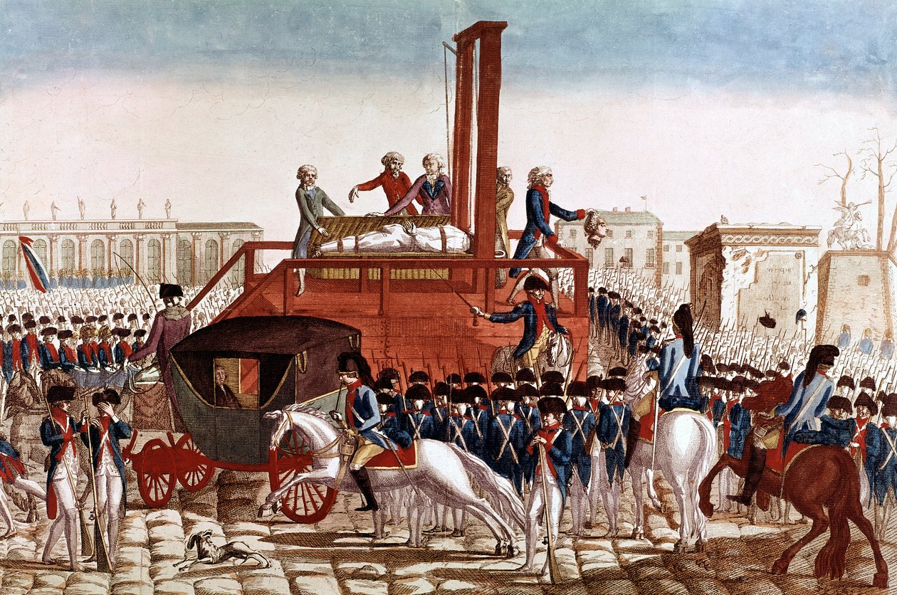 Avrättning av Ludvig XVI av Frankrike, 21 januari av French School