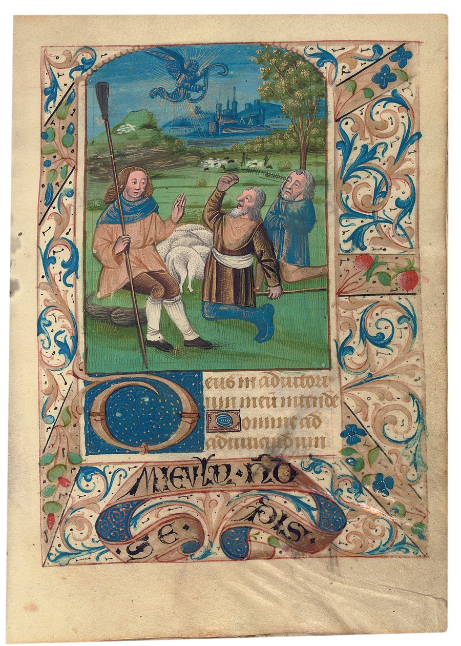 F. 37 Kungörelse för herdarna, c.1480 av French School