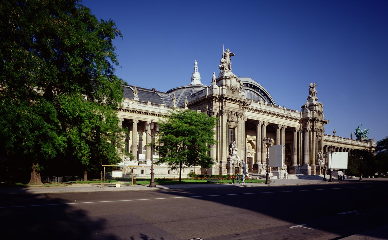 Fasaden på Grand Palais, byggd av Henri Deglane (1855-1931), Albert Louvet (1860-1936) och Albert Thomas (1847-1907), 1897-1900 av French School