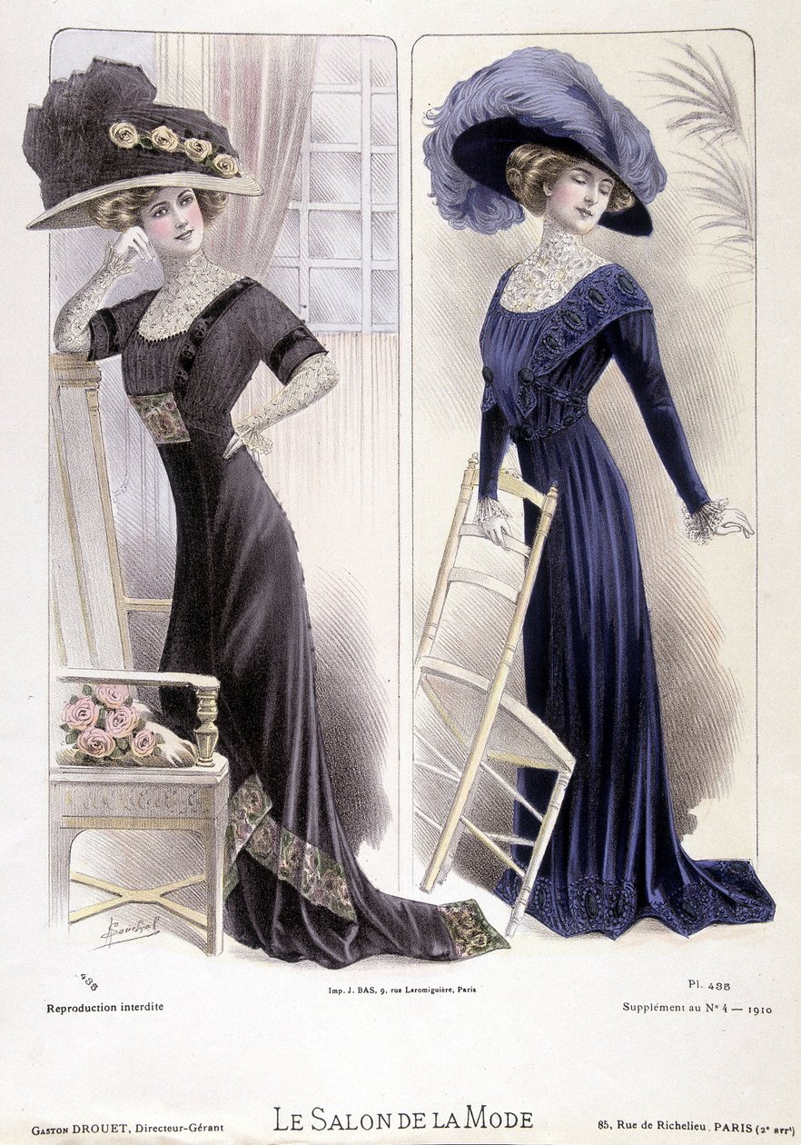 Modevisning, den 16/02/1910. av French School