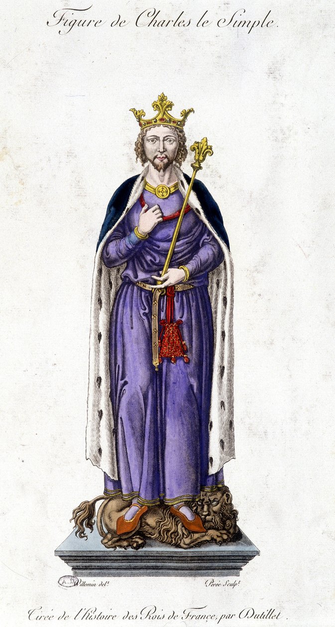 Figur av Karl III den enkle av French School