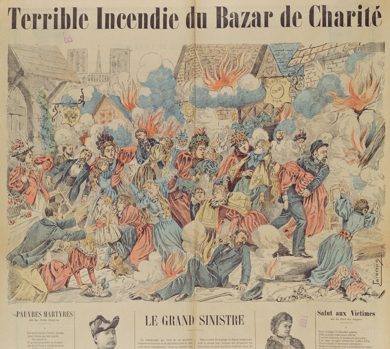 Brand vid Bazar de la Charite, 4 maj 1897 av French School