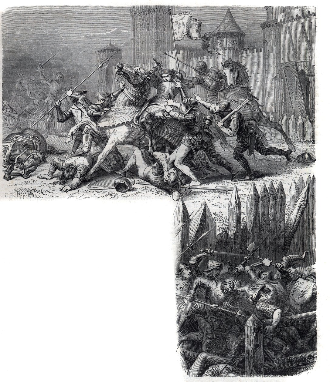 Florens går in i ett uppror (de "åtta heligas krig") mot den heliga belägringens återkomst till Rom. Påven Gregoire XI Pierre Roger de Beaufort av French School
