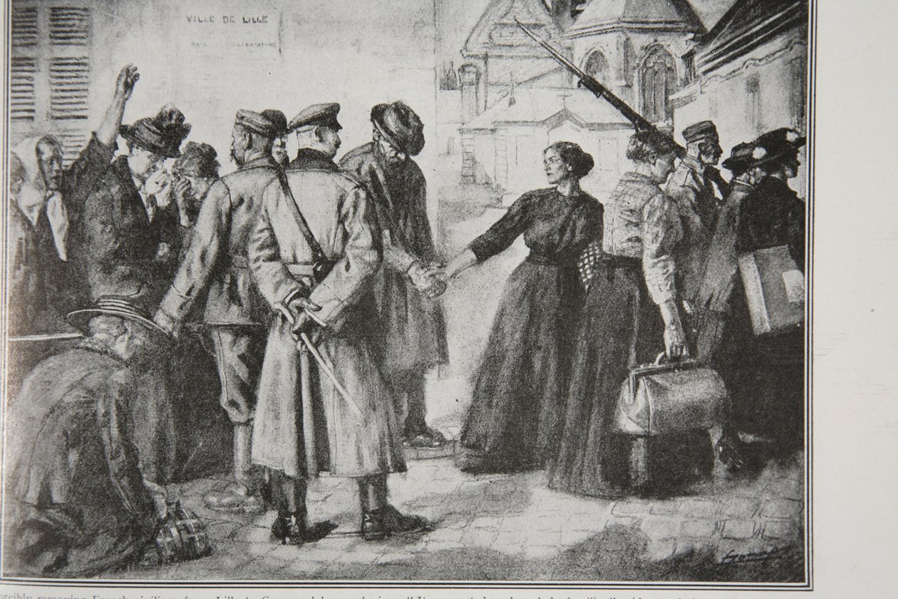 Tvångsförflyttning av franska civila från Lille till tyska arbetarkolonier, 1914-19 av French School