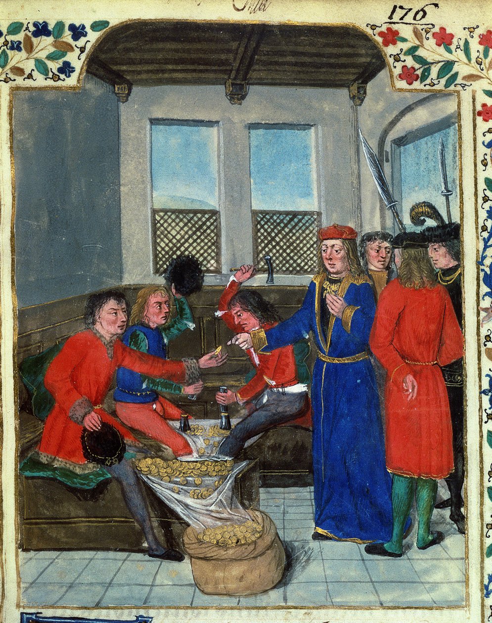 Fr 23927 f.5 Uppfinningen och tillverkningen av pengar från `Royal Regulations on the Use of Money Made by King Charles VII by Nicolas Oresmes av French School