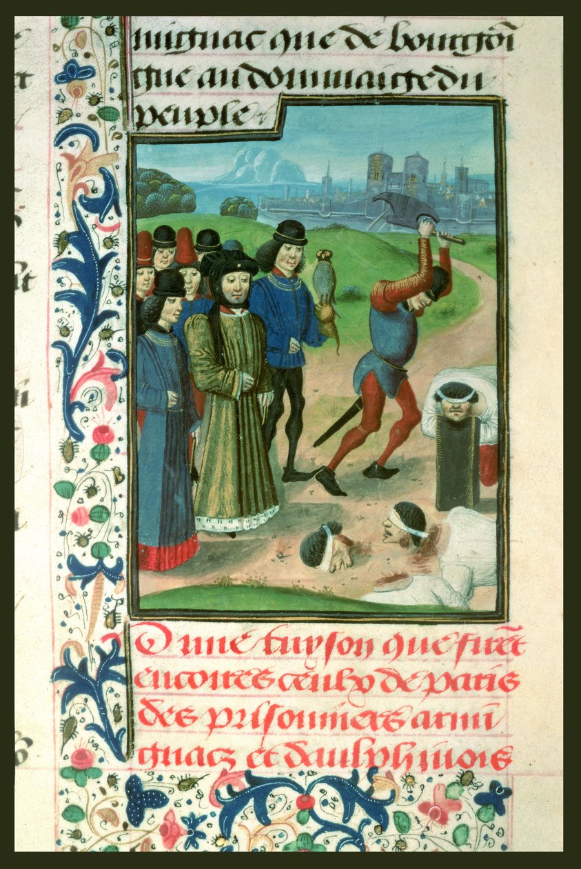 Fr 2680 f.268 Fångarnas avrättning, 1418 av French School