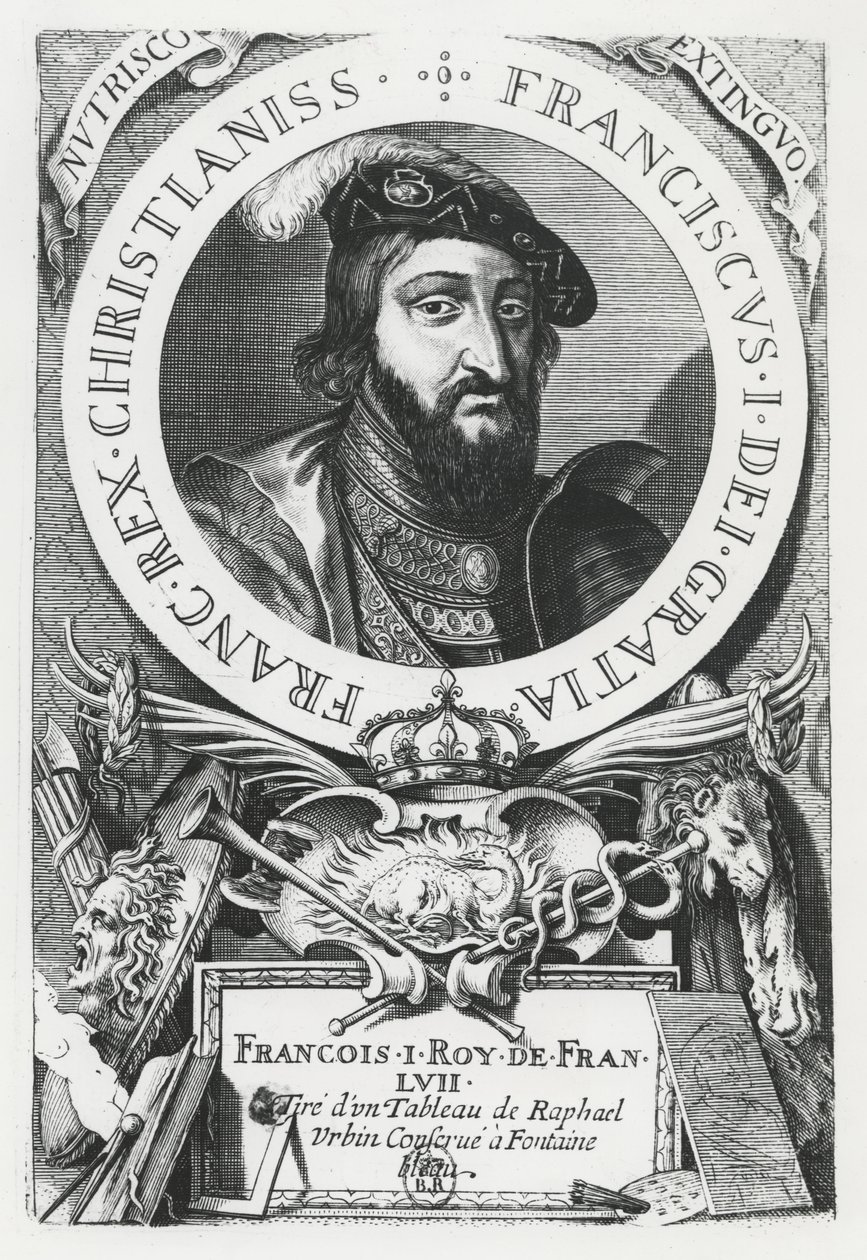 Frans I av Frankrike (gravyr) av French School
